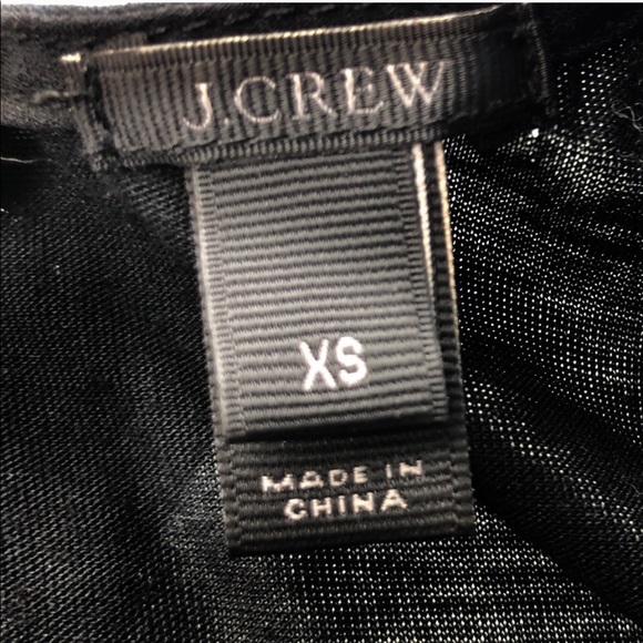 J Crew sleeveless black top with fringe - Picture 4 of 5